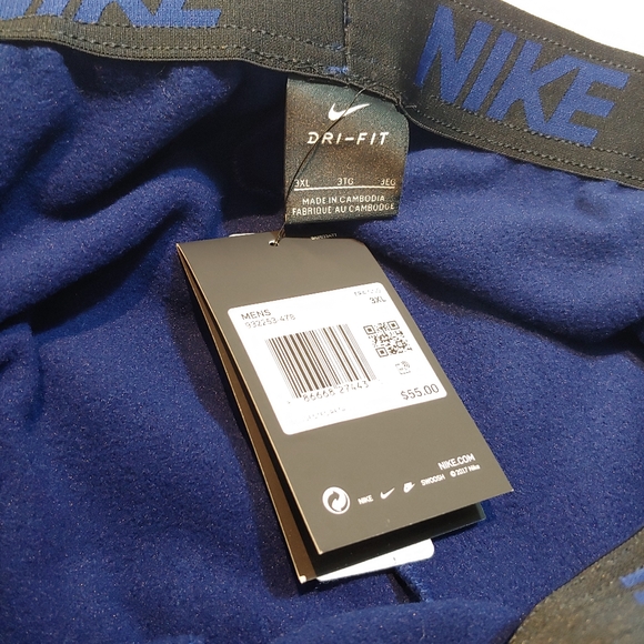 NWT MEN'S NIKE BLUE VOID NAVY THERMAL PANTS US 3XL - Picture 10 of 11